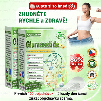 Doporučeno Fakultní nemocnicí Motol · 👩‍⚕️ Oficiální prodejna BENU | 🎁 𝐆𝐞𝑒𝑙𝑒𝐦𝐨𝐧® Glum𝐚𝐬𝐞tide 8 v 1 – Zeštíhlující nano mikrojihlový náplast 🇨🇿 Jen 1× denně ✅ Viditelné změny za 7 dní – na obezitu, kardiovaskulární zdraví, diabetes a kloubní problémy