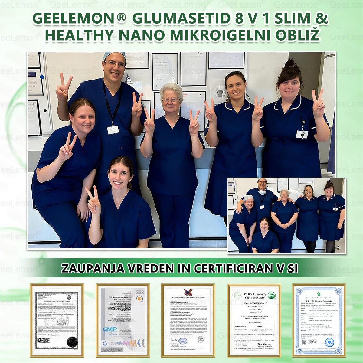 Registrirano pri JAZMP in GMP certificirano👩‍⚕️🎁 𝐆𝐞𝑒𝐿𝑒𝐦𝐨𝐧® 𝐆𝐥𝐮𝐦𝐚𝐬𝐞𝐭𝐢𝐝𝐞 8 v 1 Hujševalni in zdravju namenjen nano obliž z mikroiglicami 🇸🇮 (Samo enkrat na dan, vidne spremembe že v 7 dneh)