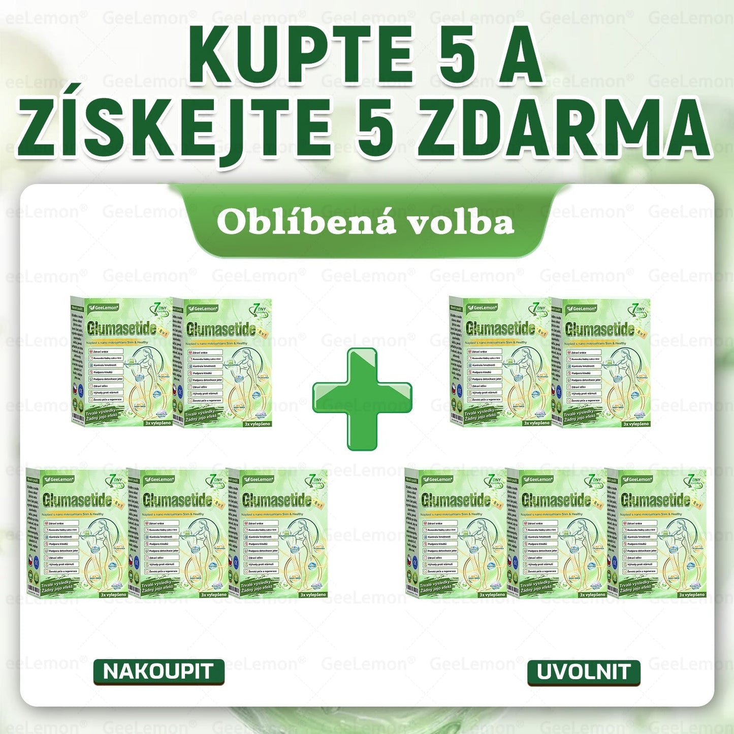 Doporučeno Fakultní nemocnicí Motol · 👩‍⚕️ Oficiální prodejna BENU | 🎁 𝐆𝐞𝑒𝑙𝑒𝐦𝐨𝐧® Glum𝐚𝐬𝐞tide 8 v 1 – Zeštíhlující nano mikrojihlový náplast 🇨🇿 Jen 1× denně ✅ Viditelné změny za 7 dní – na obezitu, kardiovaskulární zdraví, diabetes a kloubní problémy