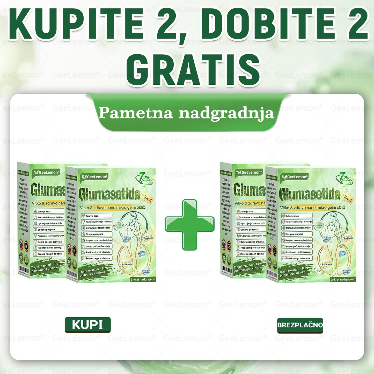 Registrirano pri JAZMP in GMP certificirano👩‍⚕️🎁 𝐆𝐞𝑒𝐿𝑒𝐦𝐨𝐧® 𝐆𝐥𝐮𝐦𝐚𝐬𝐞𝐭𝐢𝐝𝐞 8 v 1 Hujševalni in zdravju namenjen nano obliž z mikroiglicami 🇸🇮 (Samo enkrat na dan, vidne spremembe že v 7 dneh)