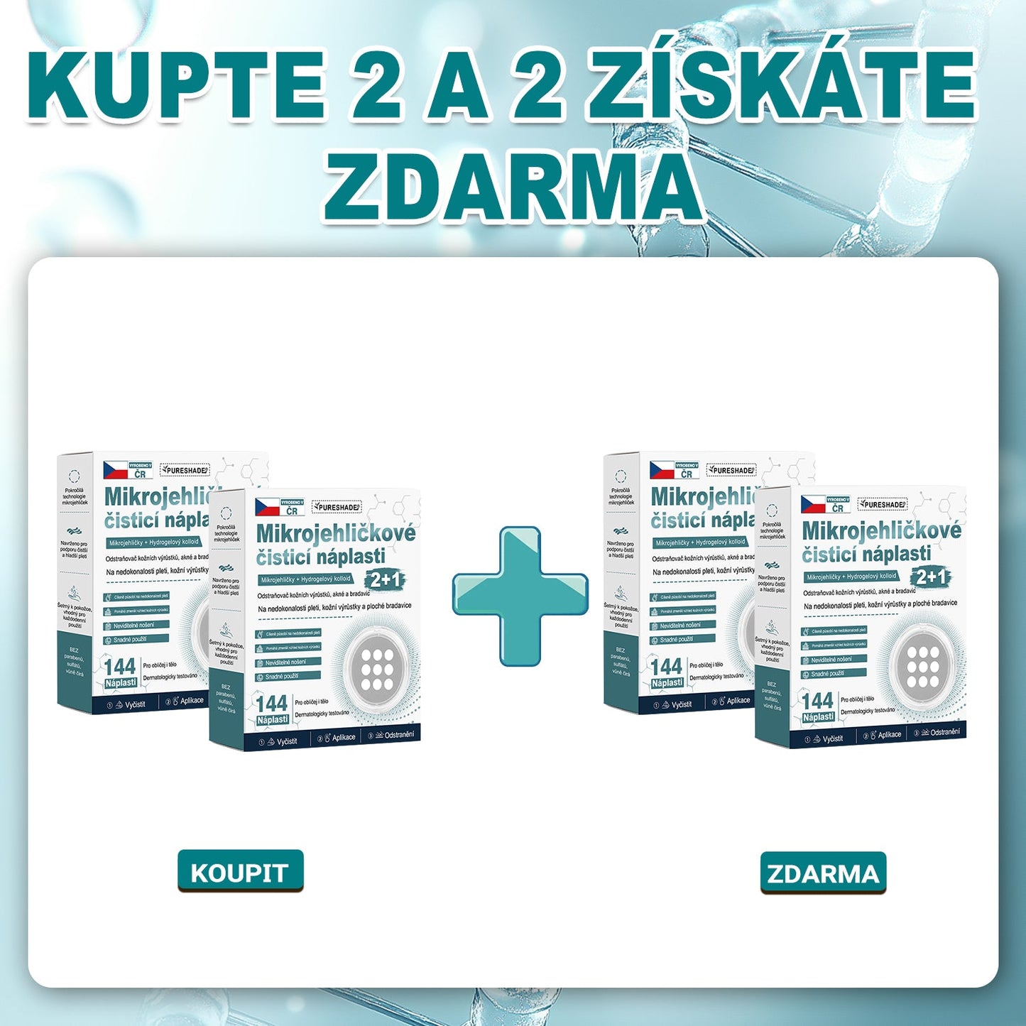 ✨✨✨ PURESHADE® 2v1 mikrojehličková + hydrokoloidní náplast🍀 | Pomáhá odstraňovat vystouplá znaménka, akné, ploché bradavice a kožní výrůstky | Pomáhá zjemnit vrásky, jizvy a nedokonalosti pleti | Diskrétní neviditelná náplast pro obličej i tělo