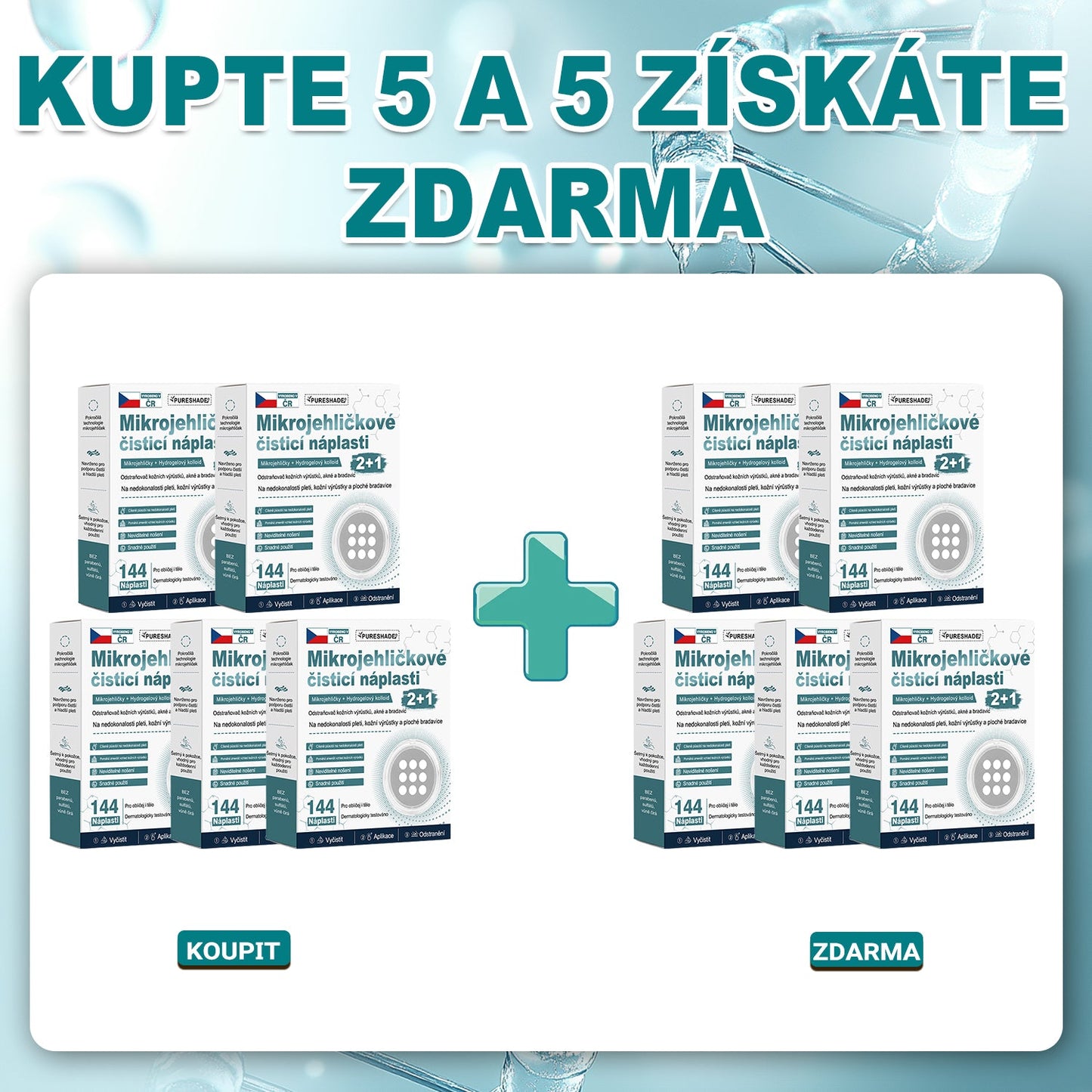 ✨✨✨ PURESHADE® 2v1 mikrojehličková + hydrokoloidní náplast🍀 | Pomáhá odstraňovat vystouplá znaménka, akné, ploché bradavice a kožní výrůstky | Pomáhá zjemnit vrásky, jizvy a nedokonalosti pleti | Diskrétní neviditelná náplast pro obličej i tělo