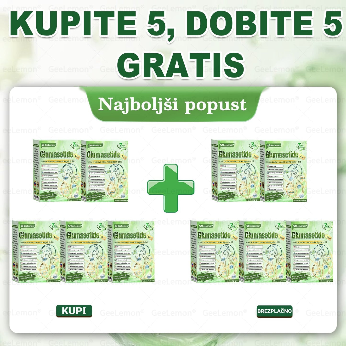 Registrirano pri JAZMP in GMP certificirano👩‍⚕️🎁 𝐆𝐞𝑒𝐿𝑒𝐦𝐨𝐧® 𝐆𝐥𝐮𝐦𝐚𝐬𝐞𝐭𝐢𝐝𝐞 8 v 1 Hujševalni in zdravju namenjen nano obliž z mikroiglicami 🇸🇮 (Samo enkrat na dan, vidne spremembe že v 7 dneh)